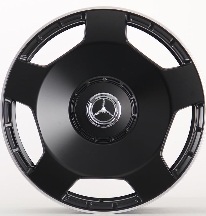 22 Inch Mercedes G Wagon G550 Rims G Class G65 G63 G55 G500 Style Wheels Satin Black