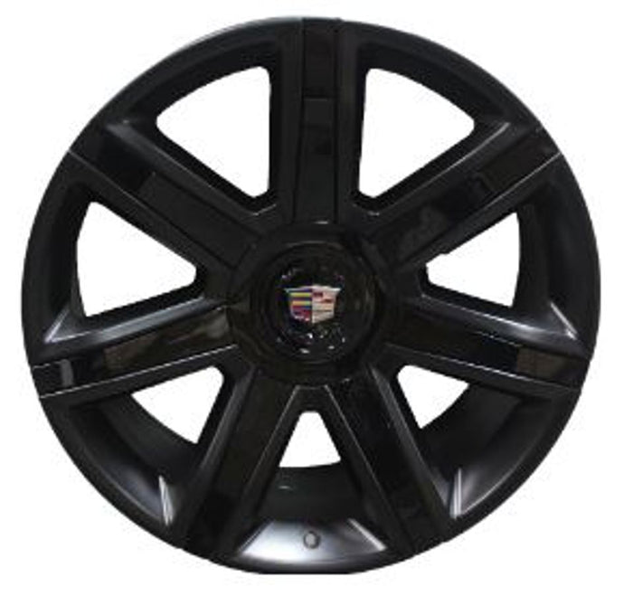 22" Rims Cadillac Rims Fits Escalade ESV EXT Wheels Satin Black with Gloss Black& Inserts for All Cadillac Escalade ESV EXT Models & Cadillac Escalade