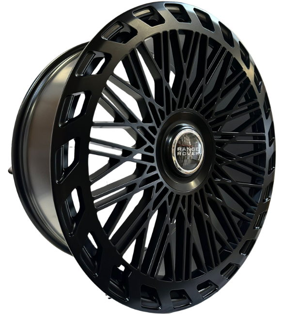 24" Inch Range Rover Rims SV SE HSE Sport Wheels Satin Black Custom Wheels