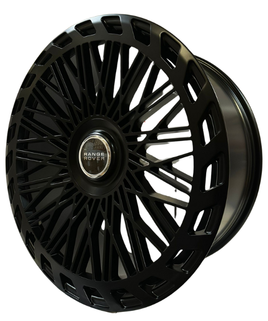 24" Inch Range Rover Rims SV SE HSE Sport Wheels Satin Black Custom Wheels