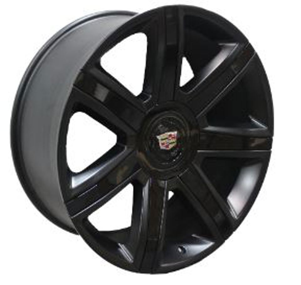 22" Rims Cadillac Rims Fits Escalade ESV EXT Wheels Satin Black with Gloss Black& Inserts for All Cadillac Escalade ESV EXT Models & Cadillac Escalade