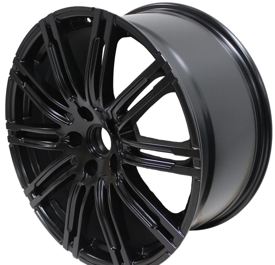 22 Inch Rims Fits Porsche Cayenne Rims Turbo S GTS Base Satin Black Wheels