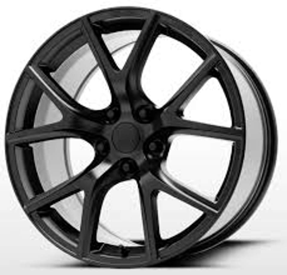 20 Inch Jeep SRT Hellcat Grand Cherokee Laredo Satin Black Wheels