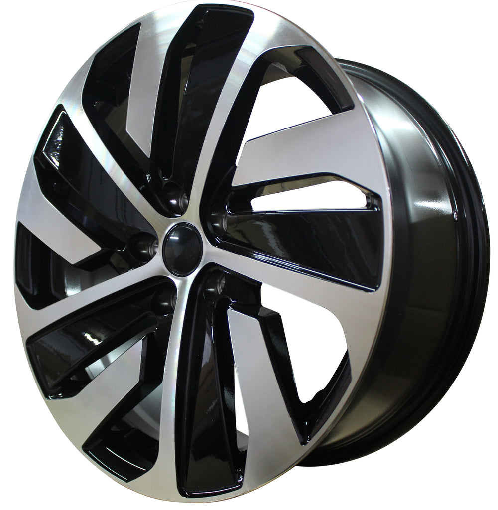 18x8.0 5x112 +45 Wheels Black 18 Inch Rims for Audi VW Jetta GTI CC Passat  EOS